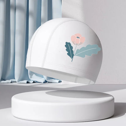 Bonnet de bain pour filles, dessin animé mignon, étanche, protection des oreilles, haute élasticité, chapeau de natation pour enfants, garçons, accessoires de natation pour bébés