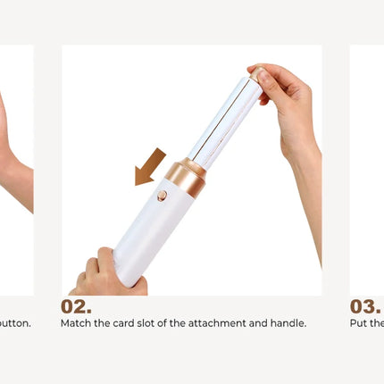 7‑In‑1 Multi‑Functional Hot Air Hair Styling Set,626-1- Curling Wand, Hair Dryer, Straightening Comb, Round Brush, Interchangeable Heads Household Salon Hair Care Styling Instrument