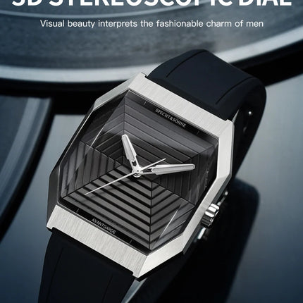 Specht & Söhne New Creative Design Square Watch For Men Sports Watches Octagon Stainless Steel 3D Sapphire Crystal Reloj Hombre