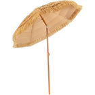 Ombrellone hawaiano, diametro 175 cm, ombrellone da spiaggia, paglia, 30 °   Ombrellone da Giardino Pieghevole, Ombrellone in Paglia, per Balcone, Spiaggia