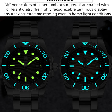ADDIESDIVE New Watch 41mm Stainless Steel Diving Watches BWG9 Super Luminous 200m Waterproof Classic Quartz Wristwatch For Men