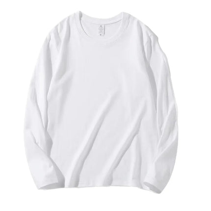 Thickened Fleece Men's T-shirt round Neck Base Shirt Autumn Clothes Winter Long Sleeve Breathable Casual Wear Chinese Origin PlatiNum