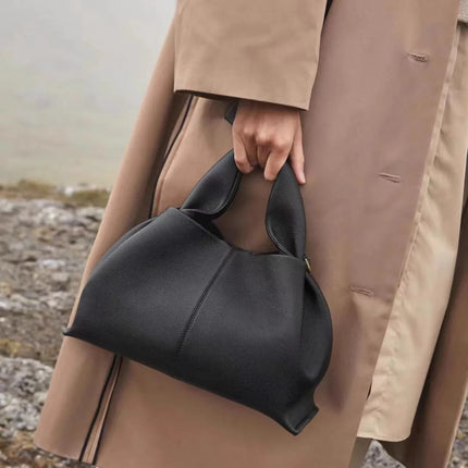 Borsa Hobo da Donna, in Morbida Pelle Martellata con Manico Superiore e Tracolla Regolabile per Lavoro, Viaggi e Outfit Quotidiani