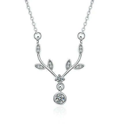 925 Sterling Silver Necklace For Women Round Pendent Sparkling Pave CZ Necklace Fashion Anniversary Birthday Jewelry Gifts N325 PlatiNum