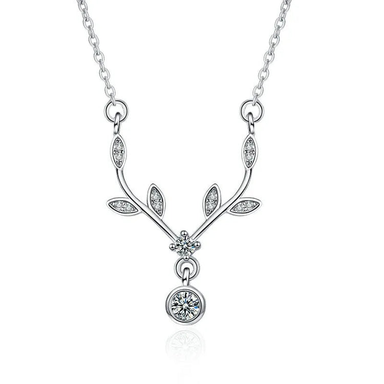 925 Sterling Silver Necklace For Women Round Pendent Sparkling Pave CZ Necklace Fashion Anniversary Birthday Jewelry Gifts N325 PlatiNum