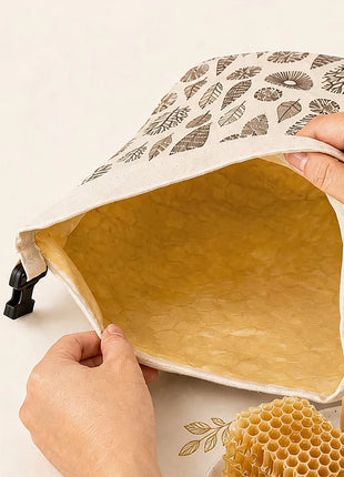 Borsa per Pane in Cotone Riutilizzabile con Chiusura a Fibbia, 2 Pezzi, 43x33cm, Tessuto Traspirante per Cucina e Viaggi