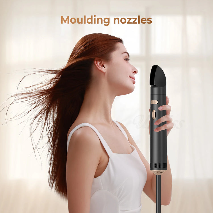 3 in Hair Dryer Brush Rotating Blow Dryer Brush Hot Air Styler Electric Hairdryer Hot Air Spin Brush Set Curling Iron Comb