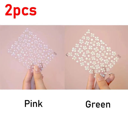 New Hipster Pure White Flowers Rose Spring Lily Camellia Daisy Jelly Cherry Blossom Nail Art Stickers Manicure Decals ZJT11