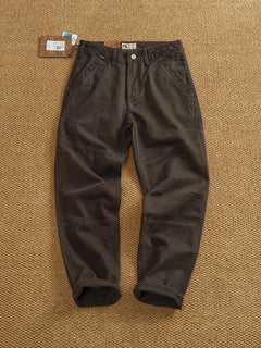Autumn And Winter New American Retro 100% Cotton Multi-pocketed Washed Old Straight Casual Pants Loose Fashion Cargo Trousers