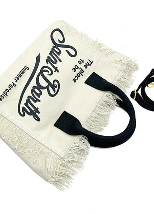 Fashion Classic Women's Tote Bag High Quality Tassel Shoulder Bag Trend Brand Elegant Ladies Beach Bag Designer Luxury Handbag PlatiNum