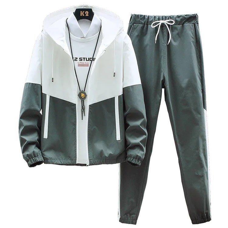 M-6XL-New-Men's-Sportswear-Set-from-Japan-South-Korea-Autumn-Casual-Wear-Men's-Hooded-Jacket-Leg-Tied-Pants-Trendy-Casual-Suit