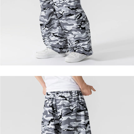 Pantaloni cargo mimetici uomo pantaloni Harem casual Harajuku larghi uomo sport all'aria aperta pantaloni a gamba larga uomo streetwear oversize High Street