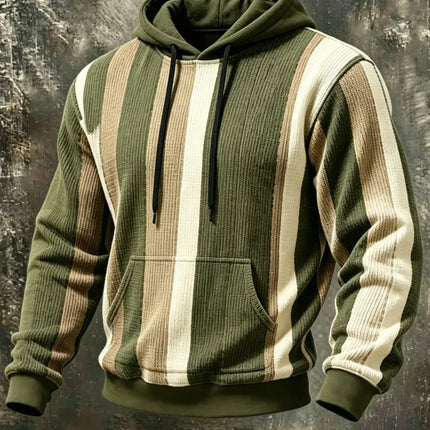 Unisex 3D Printed Hoodie Green Khaki Patchwork Block Stitch Geometric Pullover Long Sleeve Casual Street Sweatshirt Men Tops