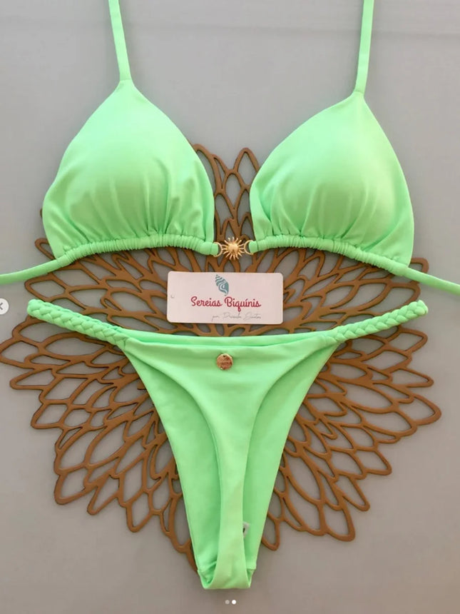 Micro Bikini Push Up Swimsuits Women 2026 Sexy Swimwear Brazilian Bikini Set Halter Biquini Thong Beachwear Female