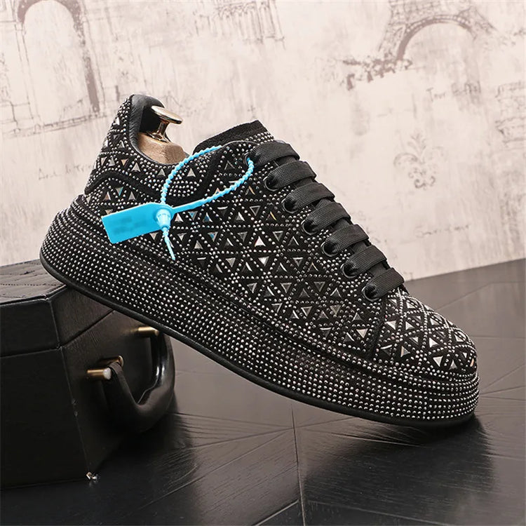 Luxury Royal Style Mens Wedding Dress Shoes Spring Handmade Embroidery Pattern Exotic Designer Loafers Fashion Casual sneaker