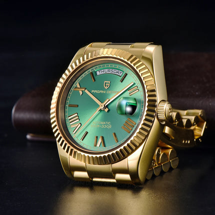 PAGANI DESIGN DD36 Oro Verde V2 Orologi Meccanici da Uomo Orologio Automatico di Lusso per Uomo 2026 Nuovo Orologio da Polso con Vetro Zaffiro AR