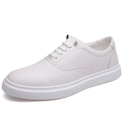 Big Size Fashion Casual Sneakers for Men Spring Autumn New Designer Board Shoes Male Black White Leather Zapatos De Hombre