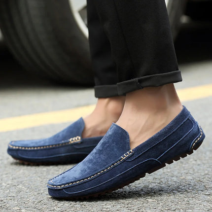 Mocassini da uomo in pelle scamosciata di lusso 2022 scarpe casual da uomo scarpe da barca fatte a mano da uomo Slipon scarpe da guida mocassini maschili Zapatos