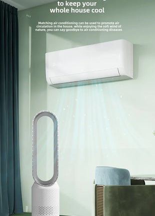 NUOVO Ventilatore Senza Pale 2026 per Purificazione dell'Aria Domestica, Circolazione Ultra Silenziosa, Ventilatore a Torre per Dormitorio