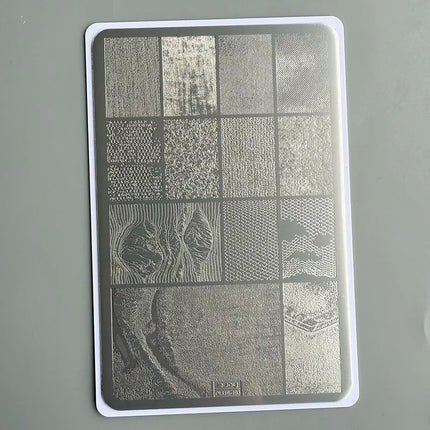 XMQ NAIL ART STAMPING PLATES LACE DESIGNS IMAGEPLATES DENIM STYLE TEMPLATE