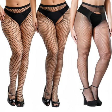 1/3 pezzi collant a rete sexy calze autoreggenti calze autoreggenti per le donne reggicalze calze scava fuori modello collant