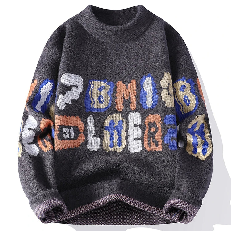 Winter Sweaters for male men thick O-neck sweater men Student youth sweaters autumn Men's wool Casual Knitwear Pullover