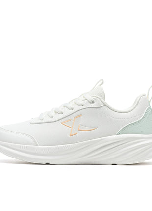 Xtep Running Shoe for Women Support Yu Yi Fw Cushioning Shock WaterProof Stability Durability Breathable Sneakers 875418110055 PlatiNum