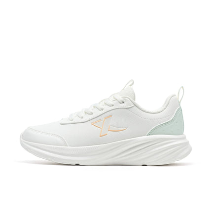 Xtep Running Shoe for Women Support Yu Yi Fw Cushioning Shock WaterProof Stability Durability Breathable Sneakers 875418110055 PlatiNum