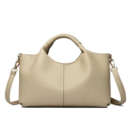 Trendy Crossbody Bag for Women Urban Minimalist Style PU Material Medium Size Zipper Opening Soft Shape Square Daily Match PlatiNum