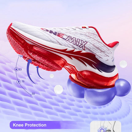 ONEMIX Scarpe da corsa con cuscino d'aria per donna Scarpe da ginnastica estive leggere con superficie in mesh traspirante Scarpe sportive per fitness all'aperto PlatiNum
