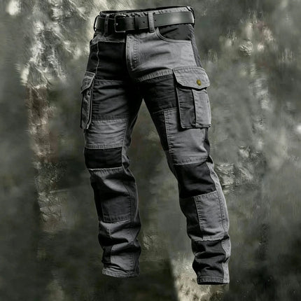 2026 Cotton Men's Pants Large Size Multi-pocket Loose Overalls Outdoor Sports Training Jogging Casual Pants Loose Comfortable