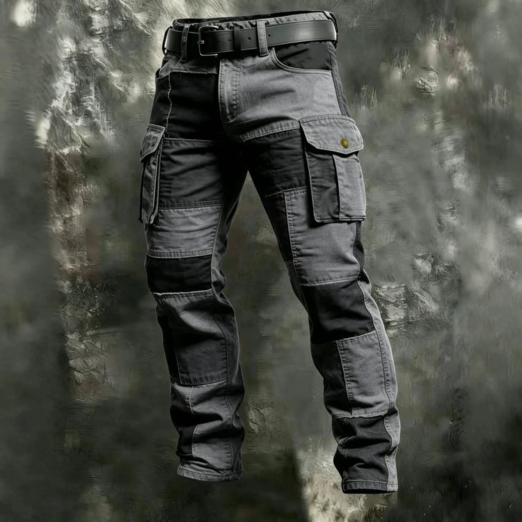2026 Cotton Men's Pants Large Size Multi-pocket Loose Overalls Outdoor Sports Training Jogging Casual Pants Loose Comfortable