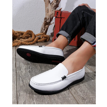 2025 Estate Scava Fuori Penny Mocassini Da Uomo Scarpe Da Barca Traspirante Uomo Mocassini In Pelle Slip On Appartamenti Mens Casual Scarpe Da Guida