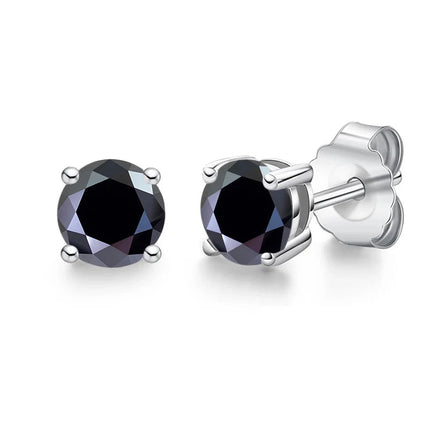Real 0.1-3CT Test Passed Moissanite Diamond Stud Earrings for Women S925 Silver Platinum Plated Bride Wedding GRA Fine Jewelry PlatiNum