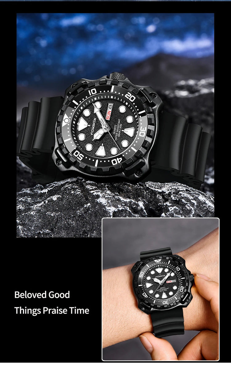 Orologio da uomo LIGE 2026 alla moda, orologio sportivo di lusso con quadrante grande, impermeabile, luminoso, al quarzo, con datario, per uomo, marca Foxbox platinumshop