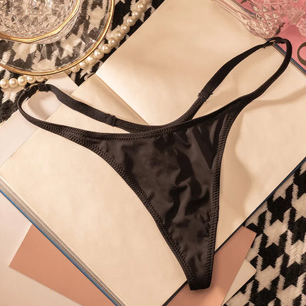 Ice Slik Low Waist Girls G String Leopard Flower Women Panties Sexy Briefs Thong T-back Underwear Female Lingerie Size S-XL