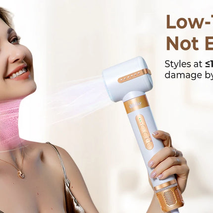 7‑In‑1 Multi‑Functional Hot Air Hair Styling Set,626-1- Curling Wand, Hair Dryer, Straightening Comb, Round Brush, Interchangeable Heads Household Salon Hair Care Styling Instrument