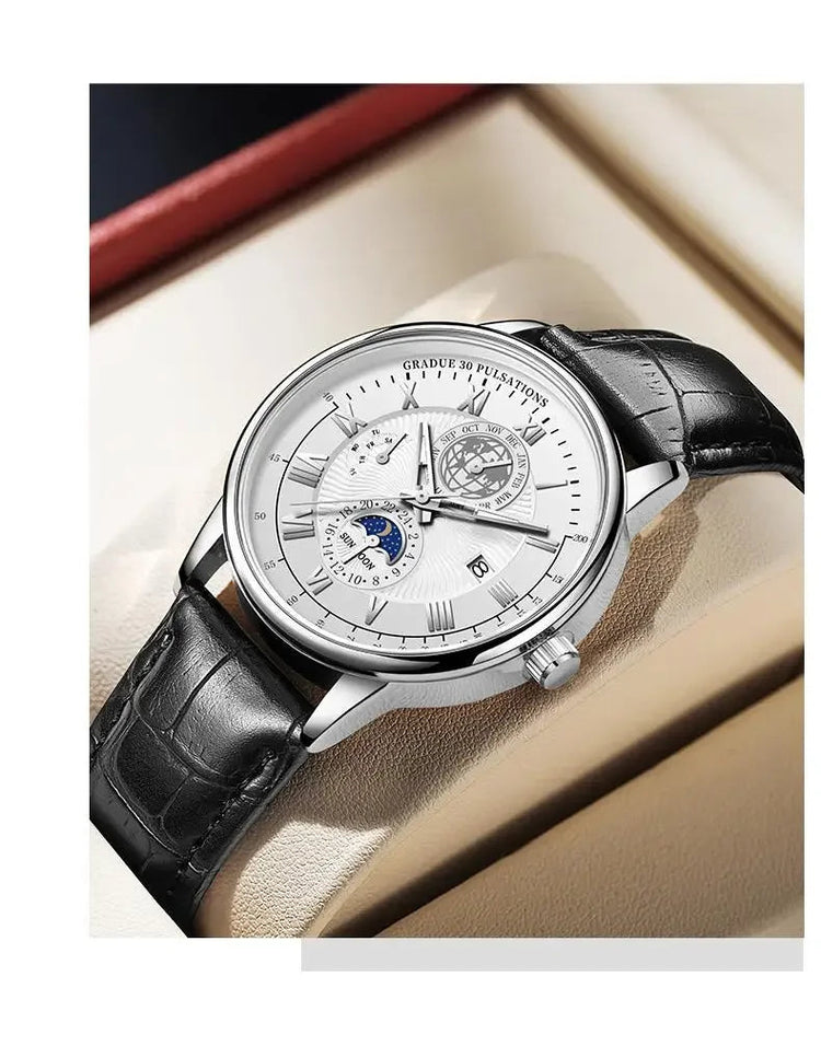 2024 Orologio da uomo alla moda Orologio da polso da uomo sportivo di lusso alla moda Orologio da uomo al quarzo con data in pelle luminosa impermeabile Orologio da uomo platinumshop