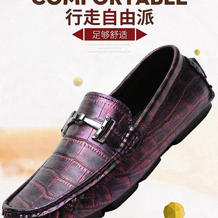 Scarpe Casual da Uomo, Mocassini con Finiture Metalliche, Comodi e Morbidi Slip-on per Adulti