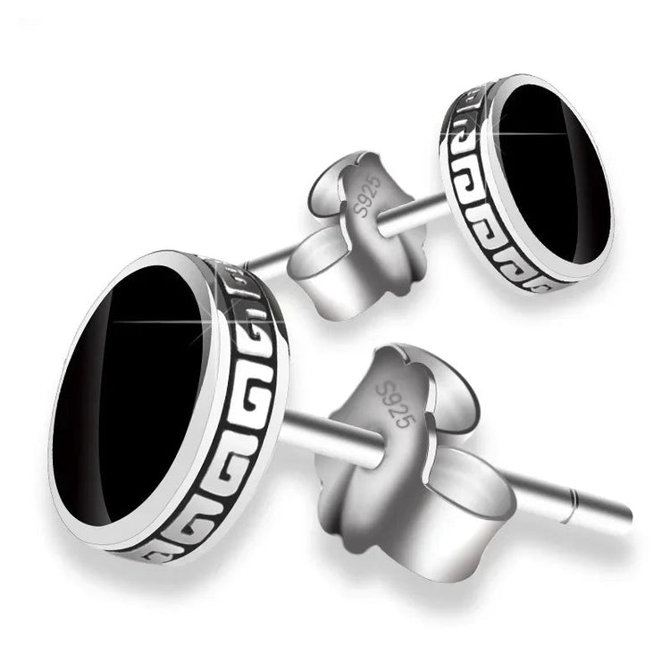 Lihong Orecchini in argento 925 personalizzati Orecchini singoli da uomo Gioielli hip-hop punk di strada platinumshop