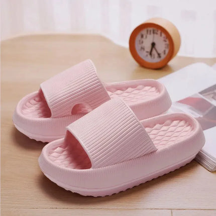 Women's Cloud Slippers with Thick Platform Soft Sole EVA Cushion Slides Summer Beach Flip Flops Non-Slip Bathroom Slippers for Women