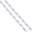 New 1 piece Stainless Steel Square Pearl Chain Necklace 3:1 Handmade Box Chain DIY Jewelry Making Bracelet Anklet Necklace PlatiNum