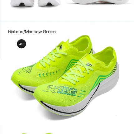 IRUNSVAN Christmas Limited Edition FullLength Carbon Plate Running Shoes TwoToneUnisex Ultrallightweight  Comfortable 24025 PlatiNum