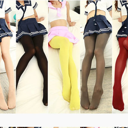 Primavera Autunno Collant Colorato Collant da Donna Sexy Collant Lolita Colori Caramelle Calze Moda Lingerie Gotica Collant