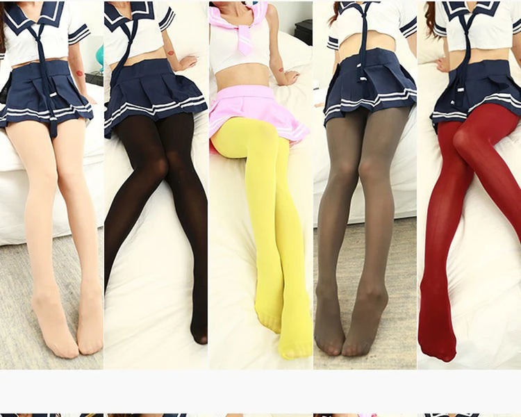 Primavera Autunno Collant Colorato Collant da Donna Sexy Collant Lolita Colori Caramelle Calze Moda Lingerie Gotica Collant