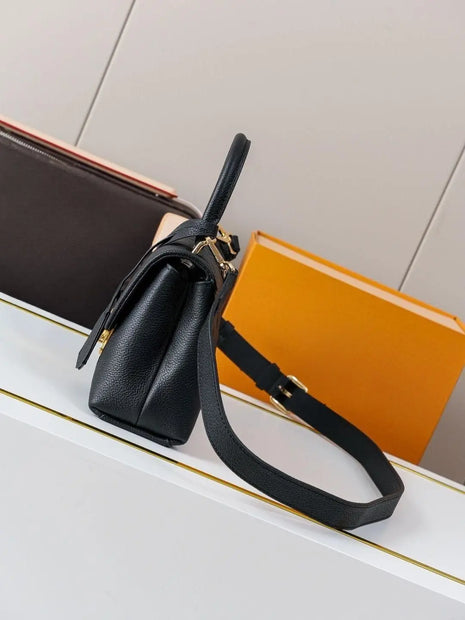 Borsa a mano retrò in pelle sintetica dal taglio raffinato, borsa a tracolla strutturata classica da donna, borsa a tracolla versatile e universale per tutti i giorni.