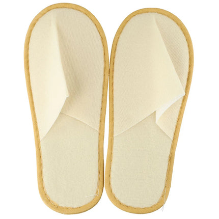 Disposable Slippers for Women and Men Non-Slip Hotel Travel Slippers Indoor Guest Slippers for Home Unisex Closed Toe Shoes Family Salon