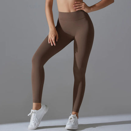 Fitness Sports Leggings Women's High Waist Seamless Yoga Legging Scrunch Butt Breathable Push Up Sports Pants Women Gym Tights PlatiNum