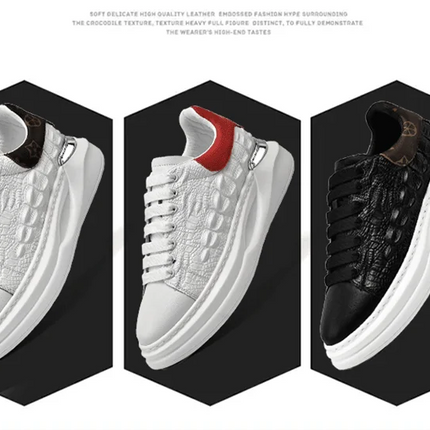 Leather Shoes Men's Skateboard Cricket for Men Sports Running Sneakers Male Luxury Designer Flats Platform