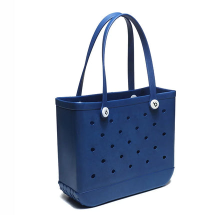 Fashionable Beach Bag, Waterproof Rubber Basket, Large Capacity Summer Shoulder Bag, Travel Bag for Women, Shopping Bags